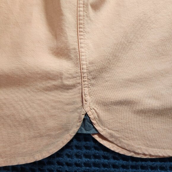 Jack&Jones Premium Men's Cotton Short-Sleeve Button-Down Shirt L Peach/colar - Picture 8 of 8